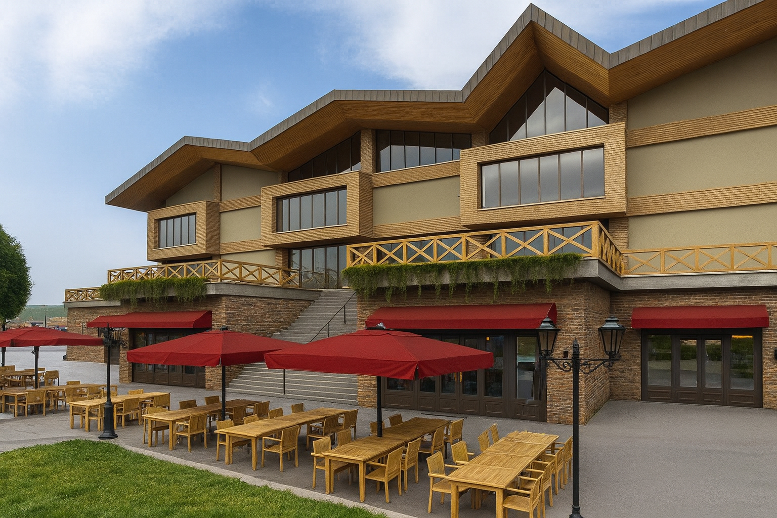 Kartepe Hipodromu sosyal tesisleri arka cephe